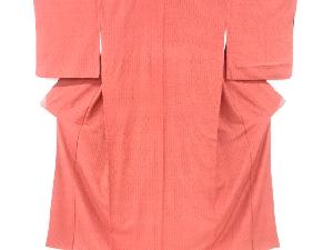 アンティーク　亀甲模様織り出し手織り紬着物